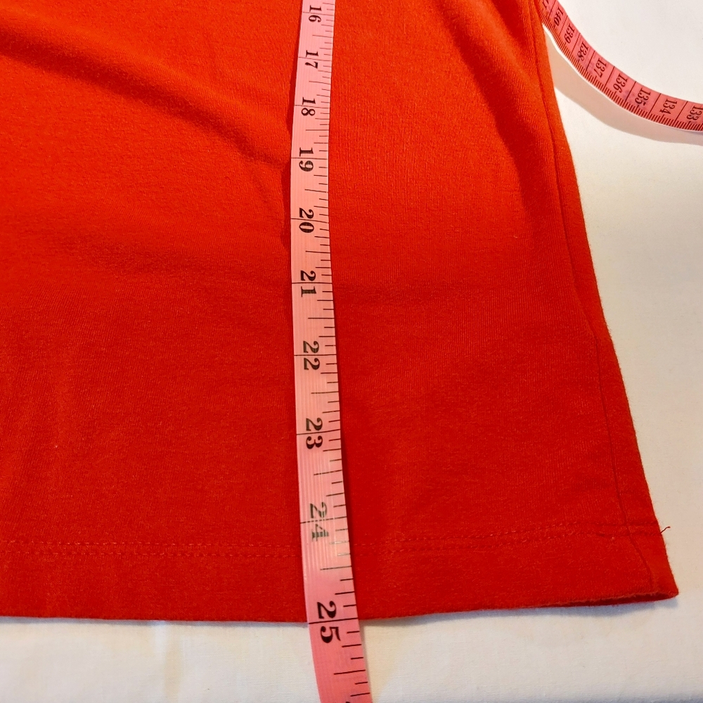 Lauren Ralph Lauren Red Ruffled V-neck Top 1X EUC - Picture 9 of 10